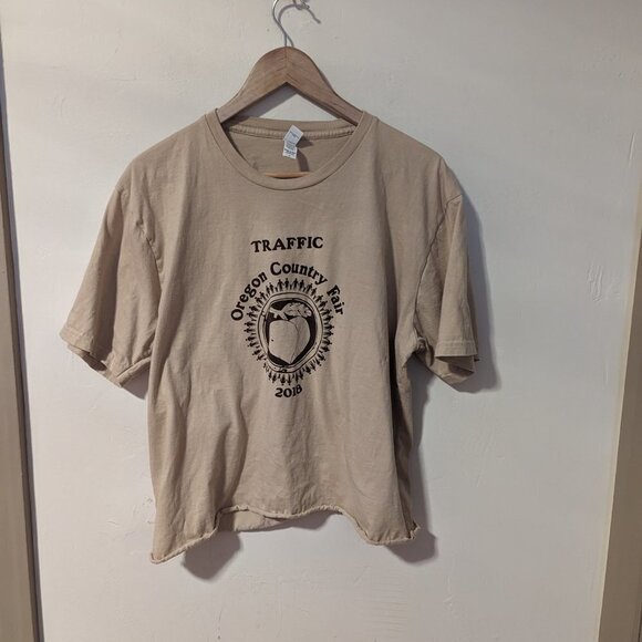 Oregon Country Fair Tee Shirt 2008 Traffic Organic Souvenir Collectable Distress - Picture 3 of 6